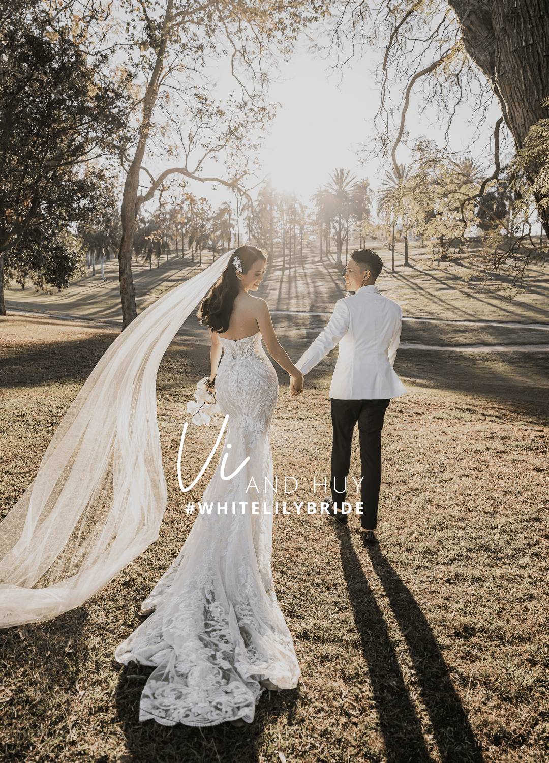 Vi & Huy's Glamorous and Timeless Wedding at Victoria Park - White Lily Couture