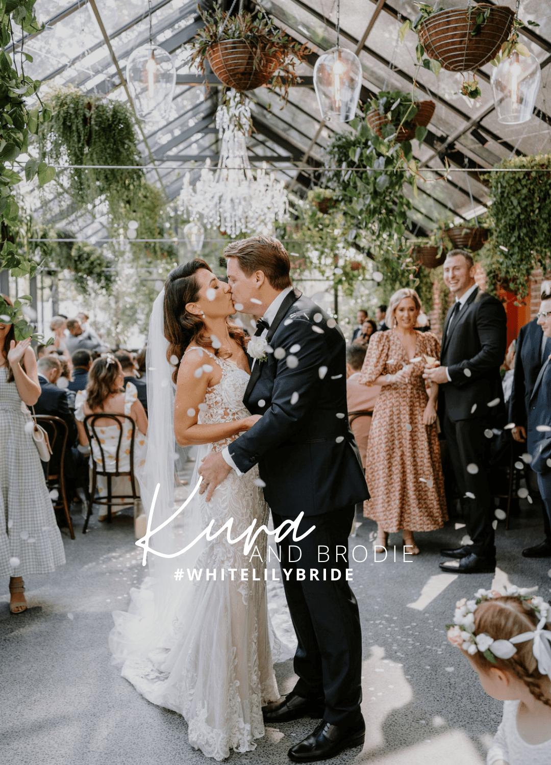 Kura & Brodie’s Classic Fairytale at The Valley Estate - White Lily Couture