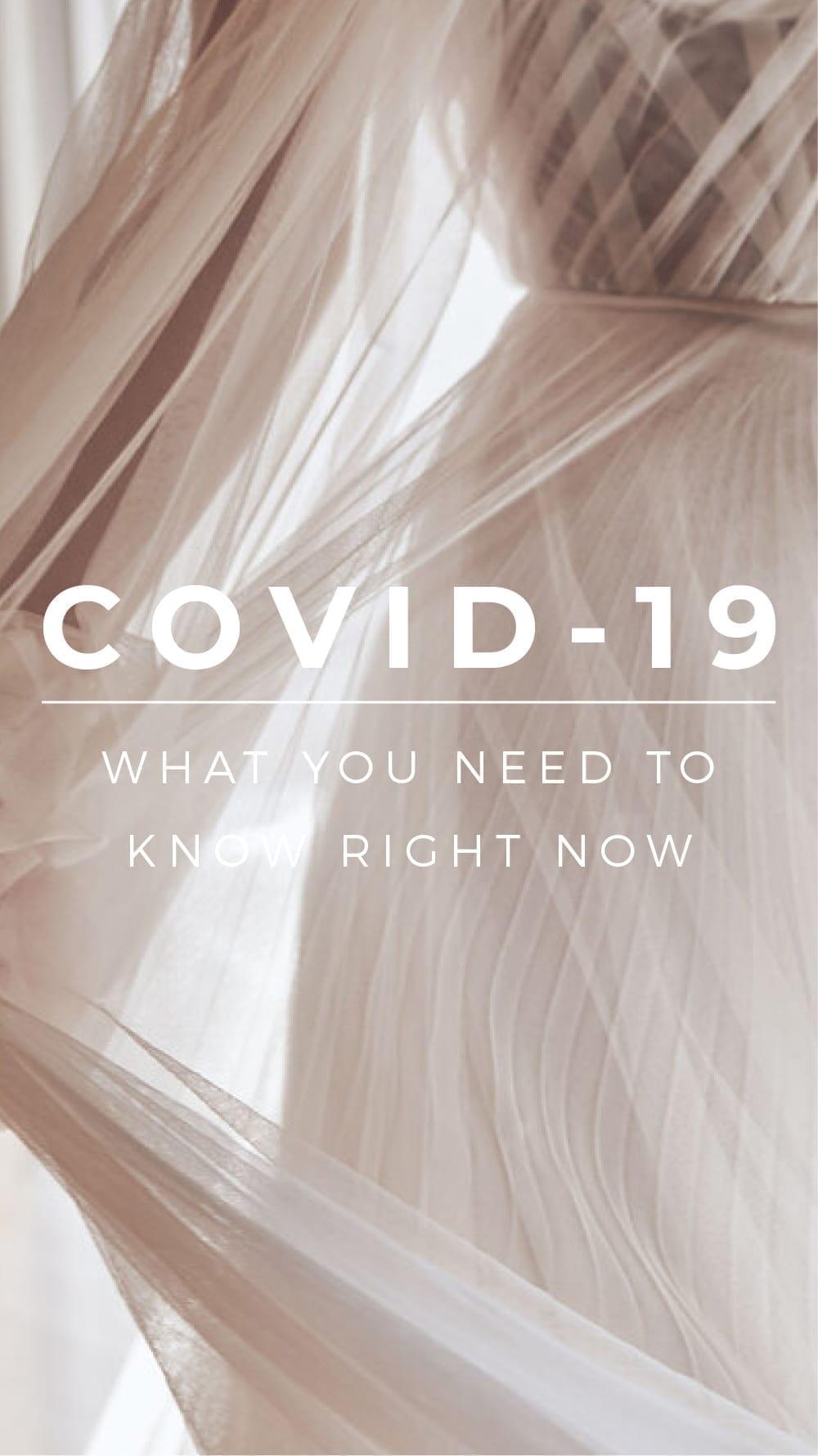 Covid-19 UPDATE | What you need to know right now - White Lily Couture