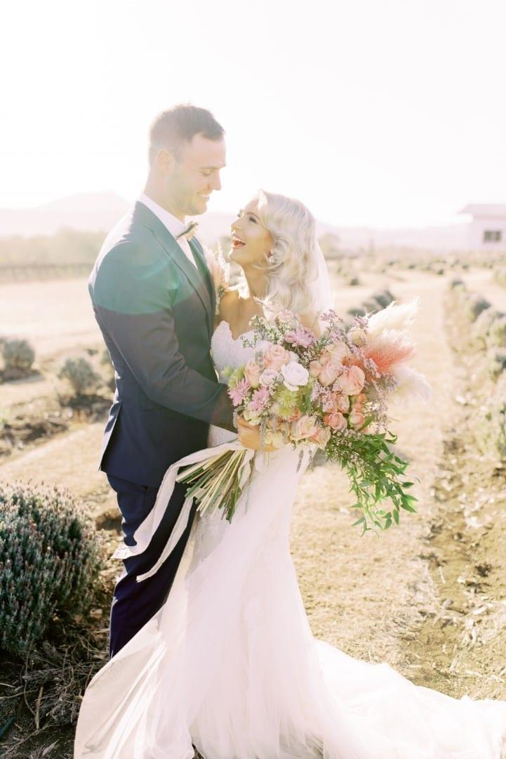 Karlie & Ryan's Picture-Perfect Lavender Farm Nuptials - White Lily Couture