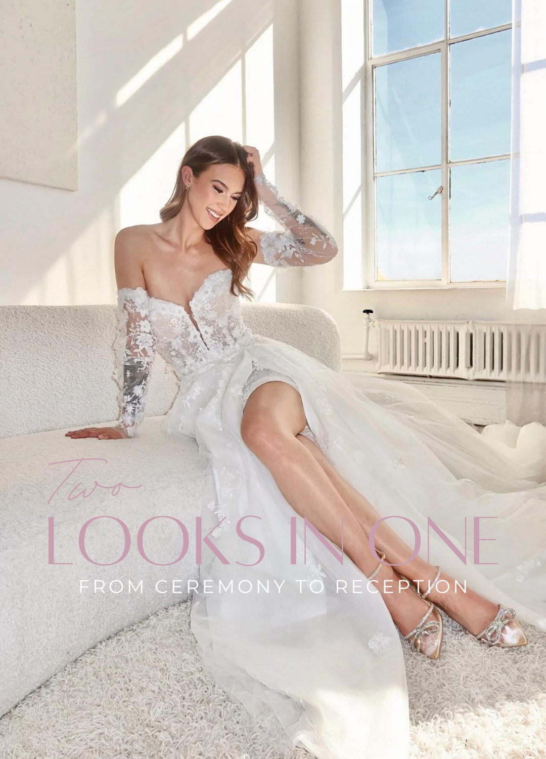 Two Looks in One - Wedding Dresses to take you from Ceremony to Reception